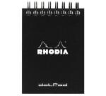 Bloc reliure intégrale Rhodia Classic 7,5x10,5 cm 80 feuillets dot microperforé 80g - Noir