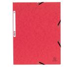 Chemise à élastique 3 rabats carte lustrée 355gm2 - A4 - Couleurs assorties