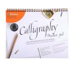 Bloc de calligraphie d'apprentissage A4+, FRANCAIS/ANGLAIS - crème