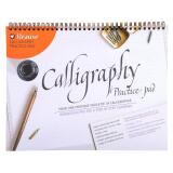 Bloc de calligraphie d'apprentissage A4+, FRANCAIS/ANGLAIS - crème