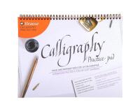 Bloc de calligraphie d'apprentissage A4+, FRANCAIS/ANGLAIS - crème