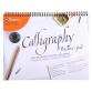 Bloc de calligraphie d'apprentissage A4+, FRANCAIS/ANGLAIS - crème