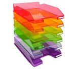 Corbeille à courrier Combo Midi transparent