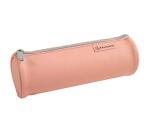 Trousse ronde PU Aquarel - 22,5x7,5cm - Couleurs assorties