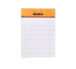 Bloc agrafé Rhodia N°10 5,2x7,5 cm 80 feuillets ligné 80g - Orange