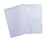 Recharge numérotée/perforée 58 feuillets unis blanc, épaisseur du papier 90g, avec gardes titrées pour classeurs Mouvements de titres, liste des actionnaires - Format A4 - Autre