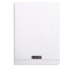 Cahier piqué 8000 POLYPRO 24x32 cm 192 pages petits carreaux 90 g - Incolore