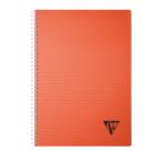 Cahier reliure intégrale Linicolor ESSENCE A4 100 pages grands carreaux couverture plastique polypropyène rainuré - Assortis