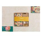 Frida Kahlo, Kit de papeterie contenant un carnet 11x17 cm 64 pages lignées, un crayon de papier, 2 pinces doubles-clip, 10 trombones et une gomme