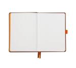 Rhodiarama Goalbook rembordé rigide A5 240 pages dot papier blanc 90g - Chocolat