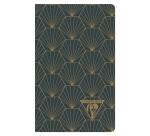 Neo Deco carnet piqûre textile 7,5x12cm 48 pages ligné motifs assortis papier ivoire 90g - Assortis