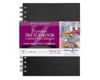 Zeta Series carnet spiralé 25F 15,2x20,3cm 270g - Blanc