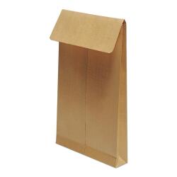 Boite de 125 Pochettes Kraft Armé Brun 24-260x330 mm avec Soufflet de 30 mm - Auto-Adhésives - 130g/m2 - Brun