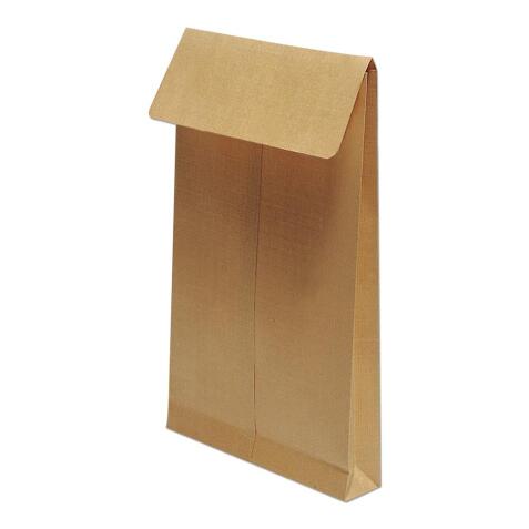Boite de 125 Pochettes Kraft Armé Brun 24-260x330 mm avec Soufflet de 30 mm - Auto-Adhésives - 130g/m2 - Brun