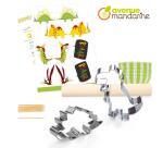 Boîte créative, Happy Cakes, Recettes et accessoires, Dinosaures - Vert