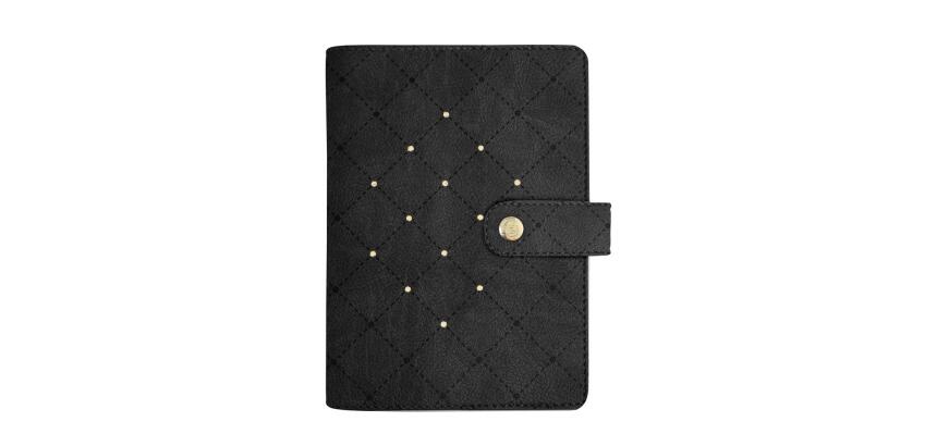 Organiseur Exatime 14 Cassiopée 11 x 14.5 cm Semainier Septembre 2025 à Décembre 2026 - Noir