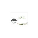 COLLECTION EUCALYPTUS, Paquet de 20 enveloppes imprimées Pollen 114x162mm 120g/m2 - Vert 1 - Vert