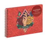 Frida Kahlo, Carnet d'artiste reliure intégrale A5 paysage, 30 feuilles de papier dessin blanc multitechniques 180g