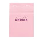 Bloc agrafé Rhodia Couleurs Rose N°13 A6 10,5x14,8 cm - Rose