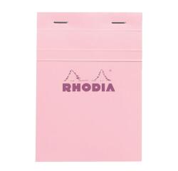 Bloc agrafé Rhodia Couleurs Rose N°13 A6 10,5x14,8 cm - Rose