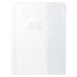 Protège-cahiers grain losange PVC 18/100ème avec porte-étiquette 17x22 cm