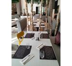 Barquette de 400 sets de table papier gaufré recyclé 80g/m2, Ardoise - Format 30x40cm - Ardoise