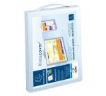 Valigetta portadocumenti con maniglia droso 40mm polipropilene Kreacover - 24x32cm - Bianco