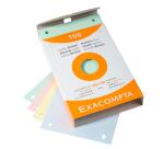 Étui de 100 fiches - bristol quadrillé 5x5 perforé 105x148mm - Couleurs assorties