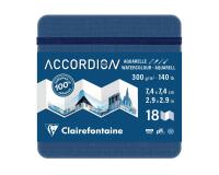 Accordion Book carnet accordéon 9F 7,4x7,4cm 300g - Bleu