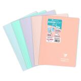 Cahier reliure intégrale enveloppante Koverbook Blush A4 160 pages ligné couverture polypropylène opaque bicolore - Assortis