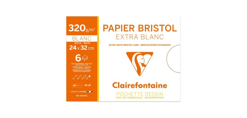 Bristol pochette 6F 24x32cm 320g