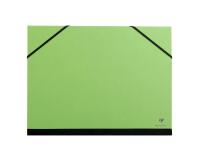 Carton à dessin Couleur à élastiques 28x38cm - Vert pomme