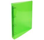 Classeur 4 anneaux plastifié Exacompta Crystal A4 maxi - Dos 3 cm couleurs assorties