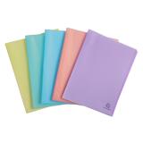 Protège-documents en polypropylène semi rigide Chromaline Pastel 60 vues - A4 - Couleurs assorties