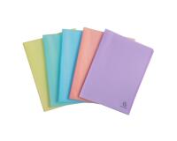 Protège-documents en polypropylène semi rigide Chromaline Pastel 60 vues - A4 - Couleurs assorties
