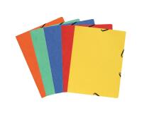 Chemise à élastique sans rabat carte lustrée 350gm2 - A4 - Couleurs assorties