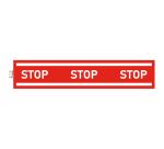 Panneau adhesif exacompta pvc antiderapant bande stop 100cm coloris rouge