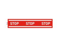 Non-slip adhesive PVC panel Stop strip 100 cm - Red