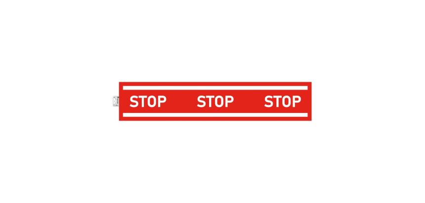 Non-slip adhesive PVC panel Stop strip 100 cm - Red