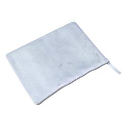 PLUME Pochette UNIVERSELLE en Daim irisé 23x32cm - Bleu