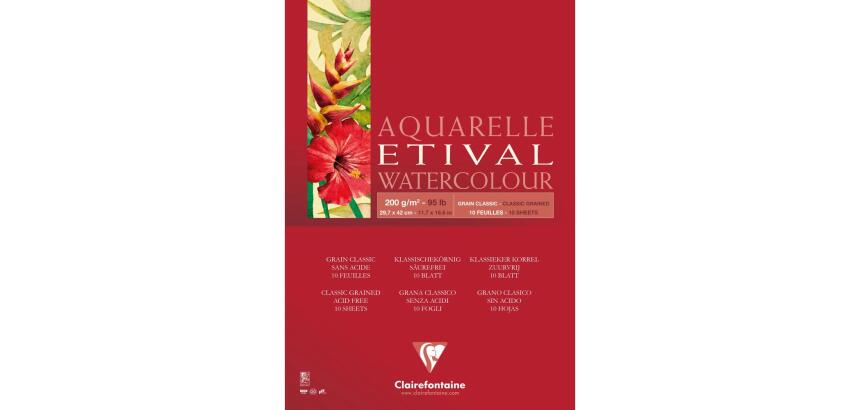 Etival bloc collé 1 côté 10F A3 200g grain classic