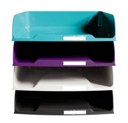 Exacompta Titane Combo Styli Letter Tray, Set of 4 - Assorted colours