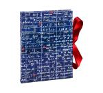 Le Mur des Je t'aime, Carnet rembordé rigide A6 10,5x14,8 cm, 144 pages, uni, fermeture avec ruban