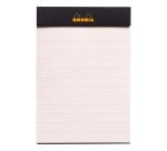 Bloc agrafé Rhodia le R N°11 7,2x10,5 cm 70 feuillets ligné 90g - Orange