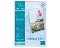 Soporte folletos - Inclinado - A5 - 150x76x214 mm - Cristal