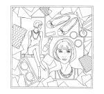 Coussin 100% soie - 40x40cm Tendances - Blanc