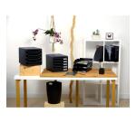 Corbeille à courrier Combo Midi Ecoblack - Noir