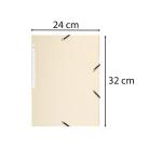 Chemise à élastiques Maxi Capacity, A4, ivoire