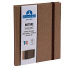 Carnet Nature 220x170, 192 pages lignées - Brun