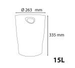 Papeleras ECOBIN Skandi - 263X263X335 mm